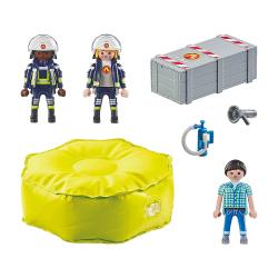 PLAYMOBIL® Feuerwehrleute mit Luftkissen 13 Teile 71465