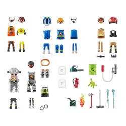 PLAYMOBIL® My Figures Feuerwehr 70 Teile 71468