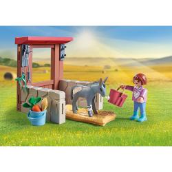 PLAYMOBIL® Country Tierarzteinsatz bei den Eseln 55 Teile 71471