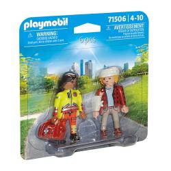 PLAYMOBIL® Sanitäterin mit Patient 6 Teile 71506