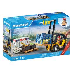 PLAYMOBIL® Gabelstapler mit Fracht 40 Teile 71528