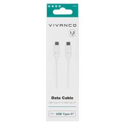 VIVANCO USB Type-C™ Daten- und Ladekabel 1,2 m weiß