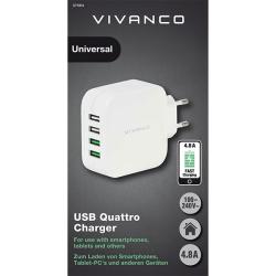 Vivanco - USB Ladegerät, 4 Ports, 42W                  CR297387 