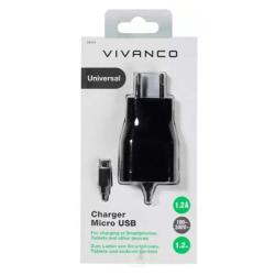 VIVANCO Ladegerät Micro-USB schwarz 