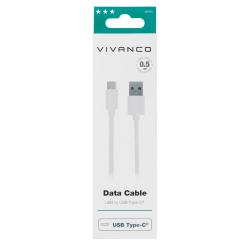 VIVANCO USB Type-C™ Daten- und Ladekabel 0,5 m weiß