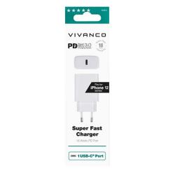 VIVANCO Power Delivery 3.0 Super Fast Charger USB Type-C™ weiß