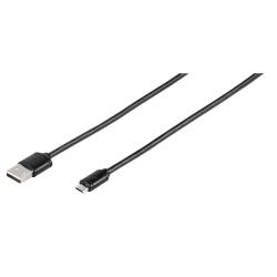 VIVANCO Micro USB-Verbindung 0,5 m schwarz
