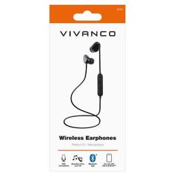 VIVANCO Wireless Earphones BT Mikrofon schwarz