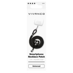 VIVANCO Handykette Smartphone Necklace Patch universal schwarz