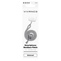 VIVANCO Handykette, Smartphone Necklace Patch Universal grau
