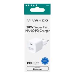 VIVANCO Schnellladegerät PD 3.0 für Apple iPhone USB Type-C 20 W weiß