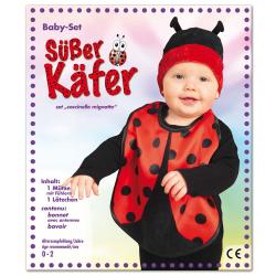 Baby-Set Süßer Käfer Größe 86 schwarz/rot