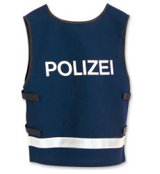 Kinderkostüm Polizei-Weste 1-teilig Größe 140 blau