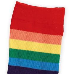 Overknees Regenbogen bunt