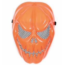 Maske Kürbis orange/schwarz