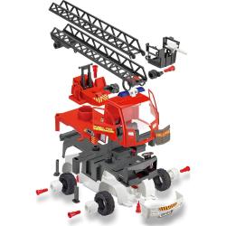 REVELL First Construction Feuerwehrauto Leiterwagen 74 Teile rot
