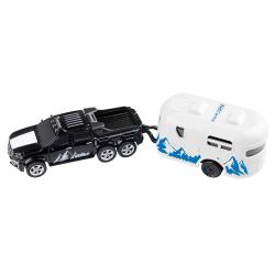 REVELL Mini RC Car mit Wohnwagen 17,8 x 3,9 x 4 cm 1:64