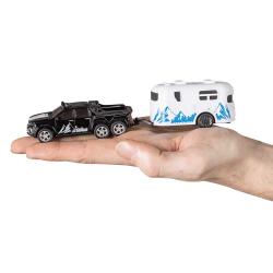 REVELL Mini RC Car mit Wohnwagen 17,8 x 3,9 x 4 cm 1:64