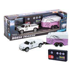 REVELL Mini RC Car mit Pferdetransporter 16,6 x 4 x 4,2 cm 1:64