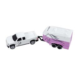 REVELL Mini RC Car mit Pferdetransporter 16,6 x 4 x 4,2 cm 1:64