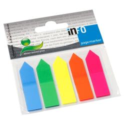 Info Flags Haftnotizen Index Page Markers 12,5 x 43 mm 250 Blatt