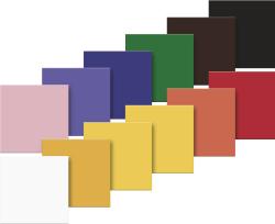 Bunte Wachssheets in verschiedenen Farben. Verpackt in einer transparenten Folie.