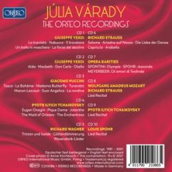 Richard Wagner: Júlia Várady - The Orfeo Recordings, 10 Audio-CD - CD