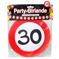 Party-Girlande 30 ca. 12 m bunt