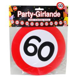 Party-Girlande 60 ca. 12 m bunt