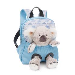 NICI Rucksack mit Plüschtier Koala 21 x 26 cm blau