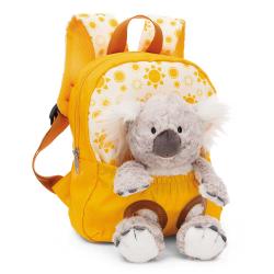 NICI Rucksack mit Plüschtier Koala 21 x 26 cm gelb