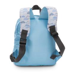 NICI Rucksack mit Plüschtier Löwe 21 x 26 cm hellblau 