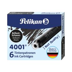 PELIKAN Tintenpatronen 4001 6 Stück brillant-schwarz