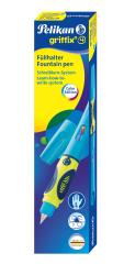 PELIKAN Füllhalter Griffix Stufe 4 für Linkshänder neon blau