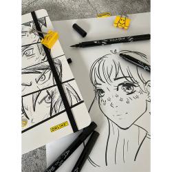 ONLINE Manga Lettering-Set schwarz