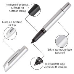 ONLINE Tintenpatronen-Rollerball College 0,7 mm Metallic Black