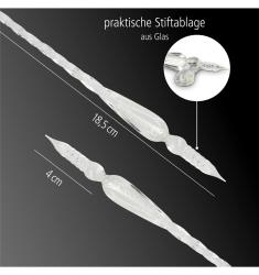 ONLINE Kalligrafie-Set Glas-Federkiel inkl. Tintenglas 