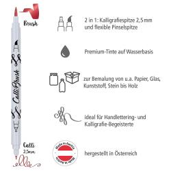 ONLINE Calli.Brush Pen Einzelstift metallic red