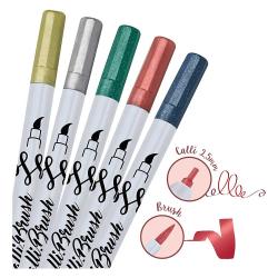 ONLINE Calli.Brush Pen Einzelstift metallic red