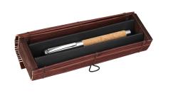 ONLINE Tintenroller Cork in Bamboo Box braun