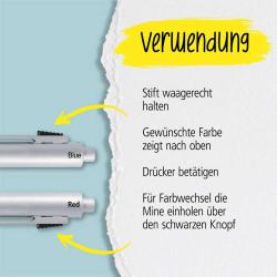 ONLINE Kugelschreiber Multipen 4-in-1 lila