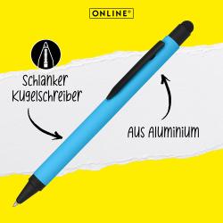 ONLINE Kugelschreiber ALU Stylus M blau