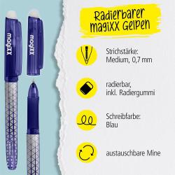 ONLINE Radierbarer Gelschreiber magiXX Classic Blue 0,7 mm blau