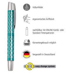 ONLINE Füller Campus Feel Diamond Turquoise 