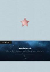 myNOTES Notizbuch A5 Classics Stern hellblau - gebunden