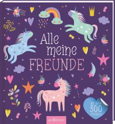 Freundebuch Alle meine Freunde inklusive 300 Sticker bunt