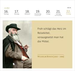 Postkartenkalender Der Literaturkalender 2025