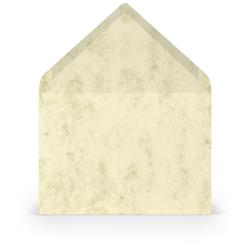 Beige Umschlag mit marmorierter Oberfläche. Logo von Rössler und der Schriftzug 'Colonetti' sind sichtbar.
