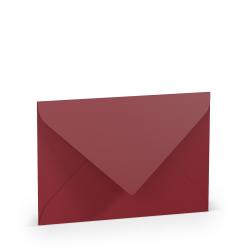 Faltbare rote und graue Umschlagmappe mit dem Logo von Rössler. Die Mappe ist für Dokumente im Format 125 x 176 mm.