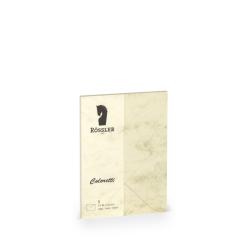 Beige Umschlag mit dem Logo von Rössler. Größe C7, geeignet für Laser- und Tintenstrahldruck.